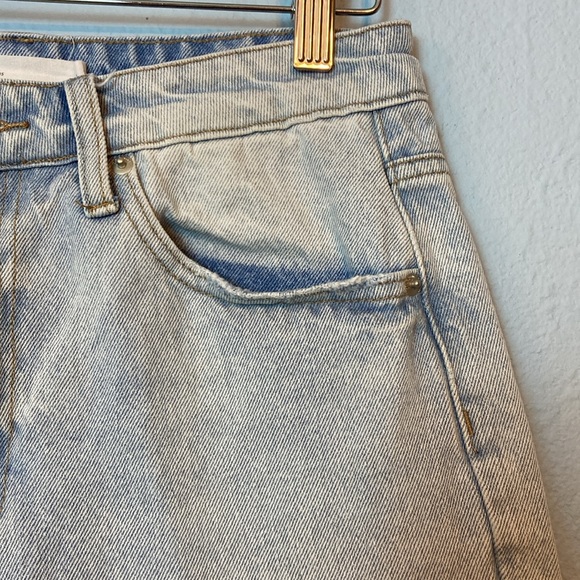 TNR Womens Size 27 Distressed Ripped High Rise Mom Jeans Blue Denim Frayed Hem - Picture 6 of 16